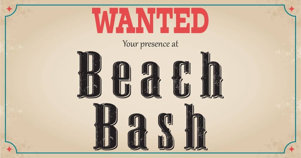 Wanted: your presence at Beach Bash