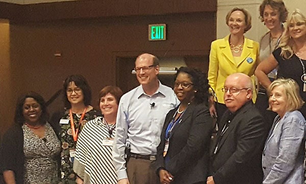 Habitat leaders pose with Habitat International CEO, Jonathan Reckford, at the Affiliates of Distinction award presentation